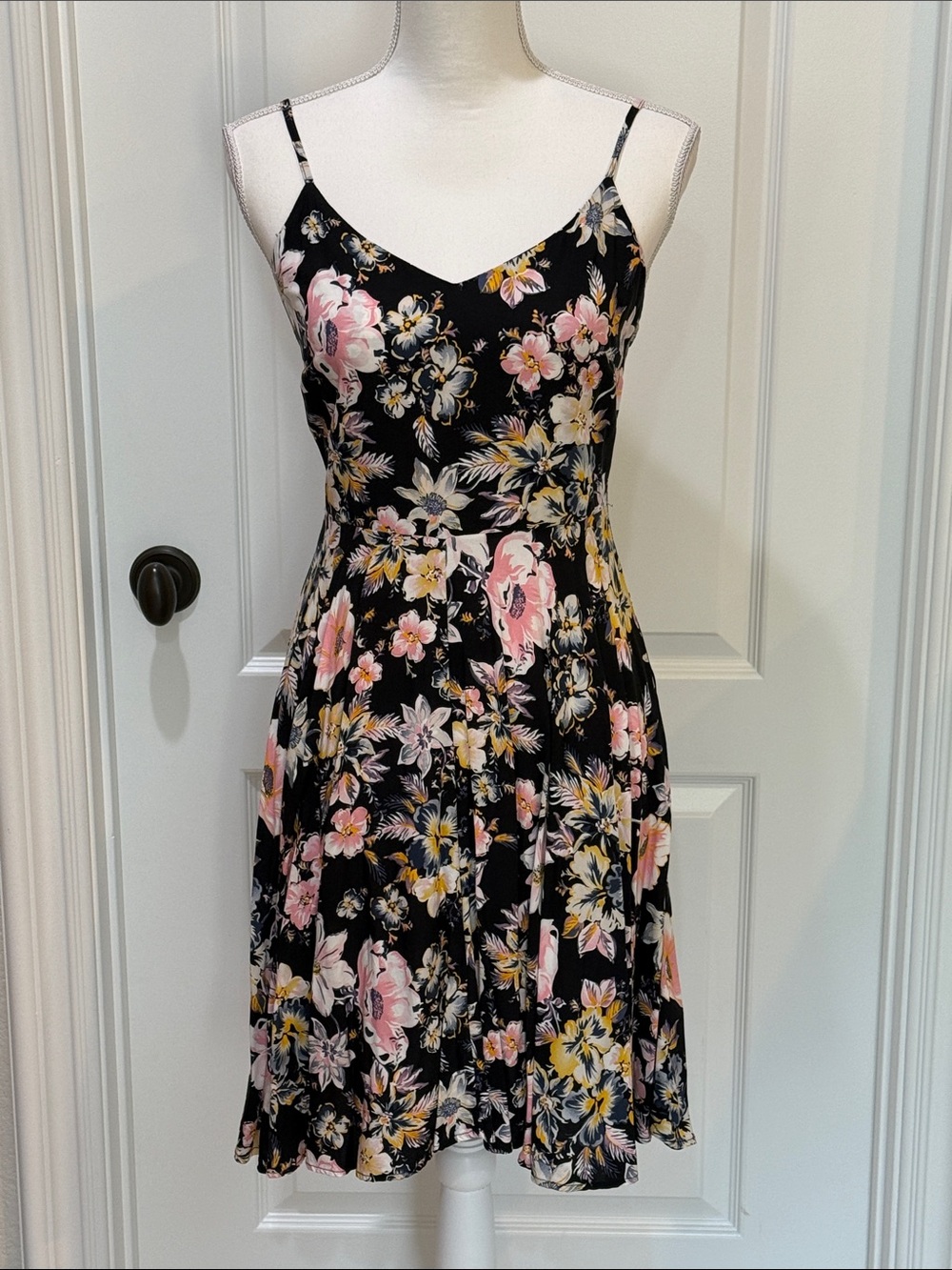 GAP Black Floral Sun Dress